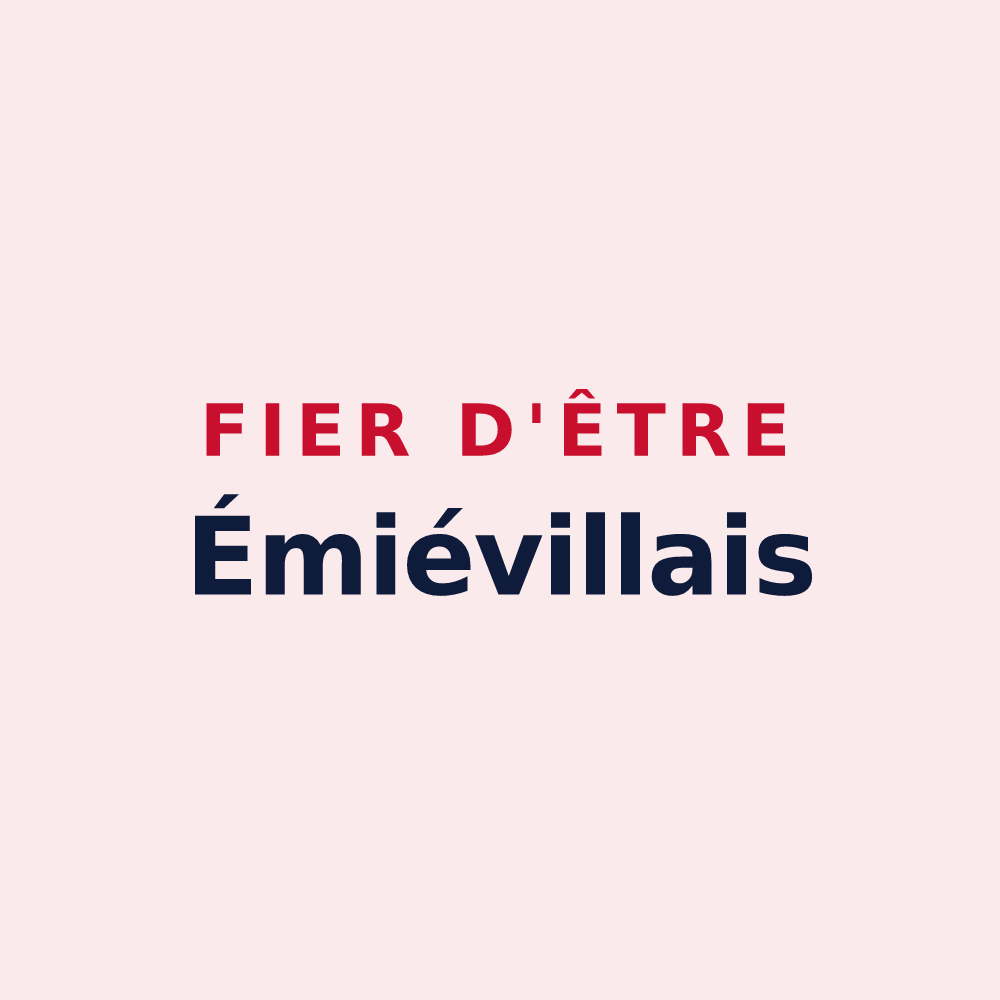 Magnet « Fier d'être Émiévillais » — design pour Émiéville