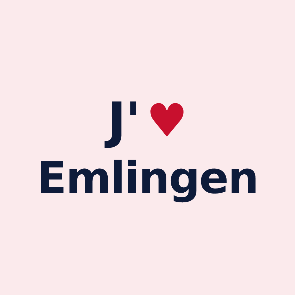 Magnet personnalisé Emlingen — design J'aime Emlingen