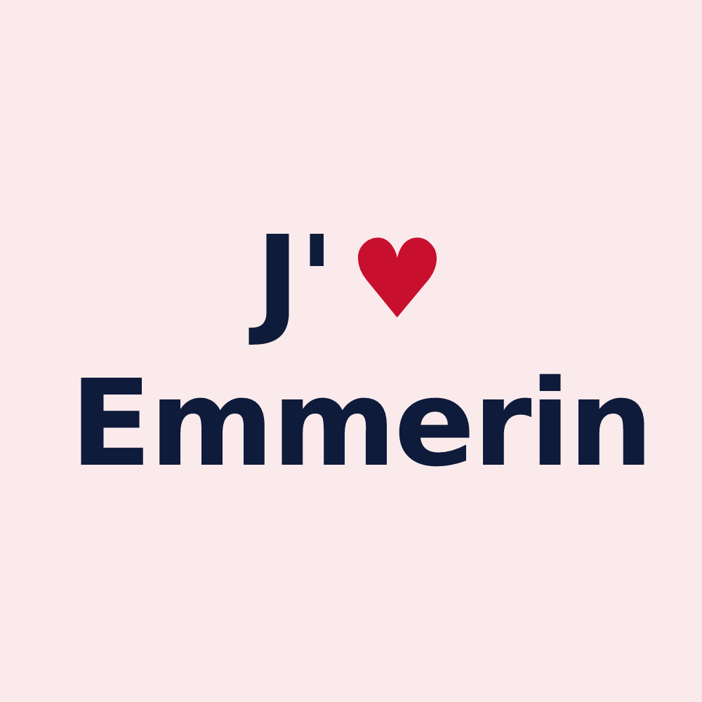 Magnet personnalisé Emmerin — design J'aime Emmerin
