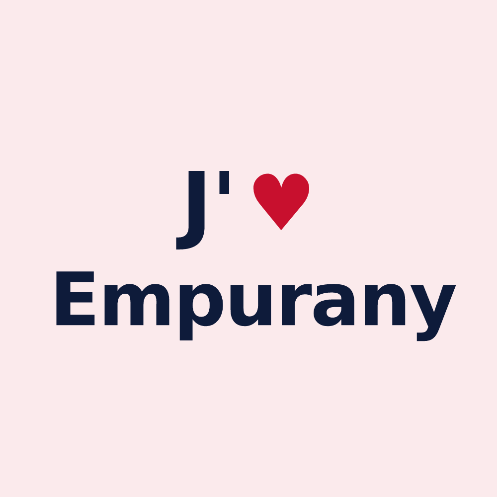 Magnet personnalisé Empurany — design J'aime Empurany