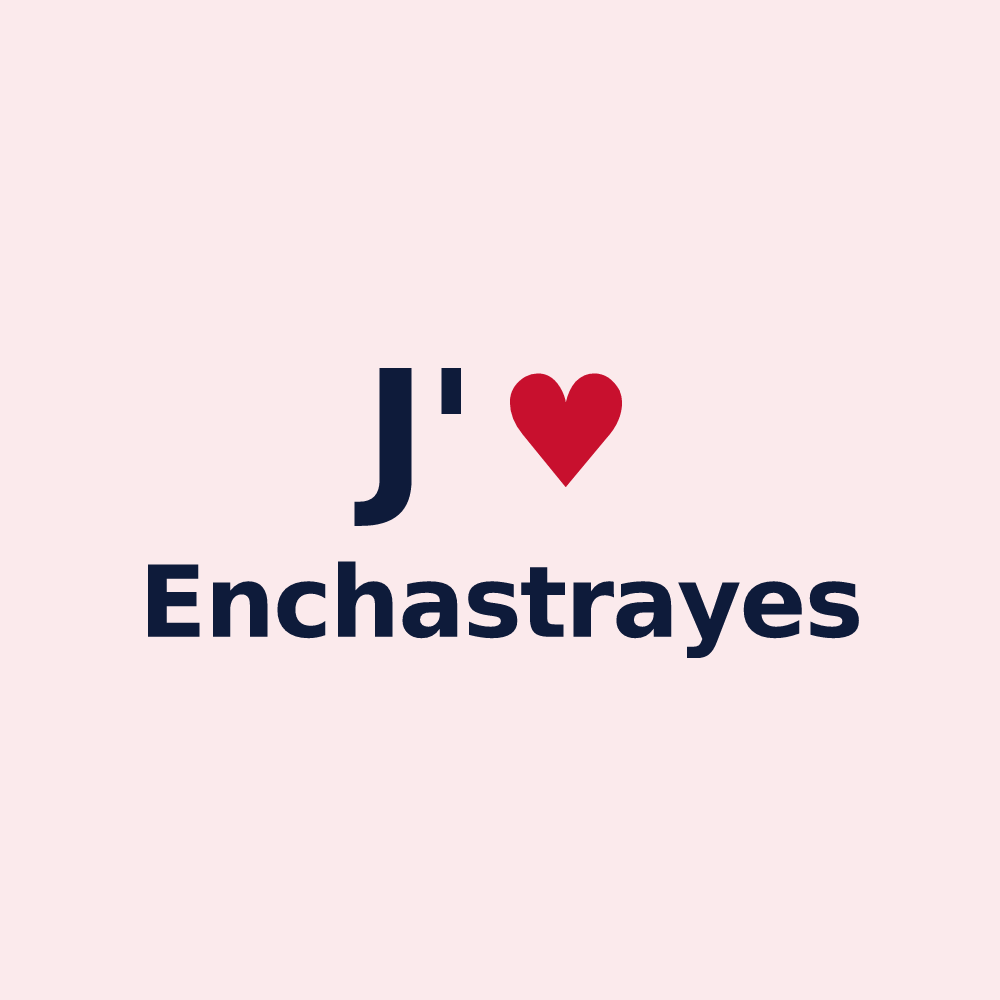 Magnet personnalisé Enchastrayes — design J'aime Enchastrayes