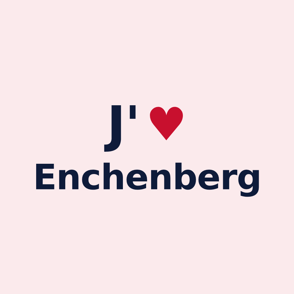Magnet personnalisé Enchenberg — design J'aime Enchenberg