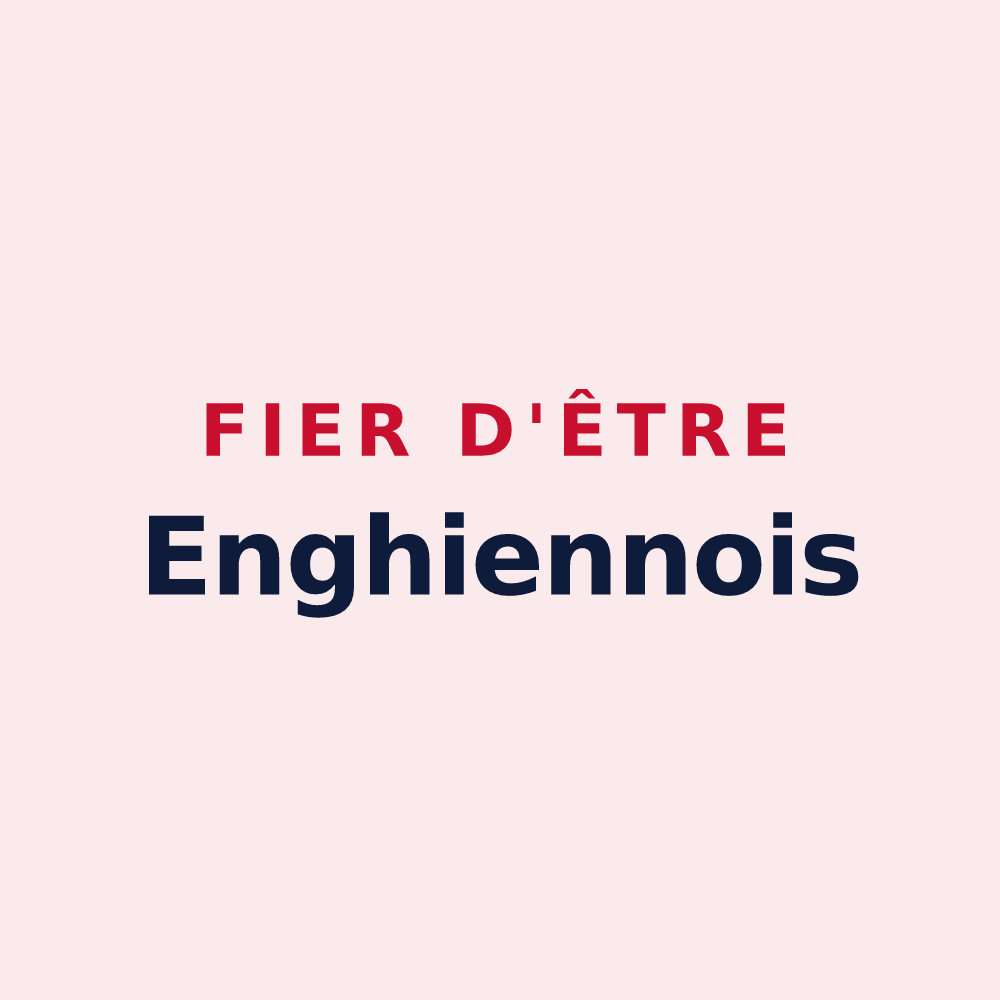 Magnet « Fier d'être Enghiennois » — design pour Enghien-les-Bains