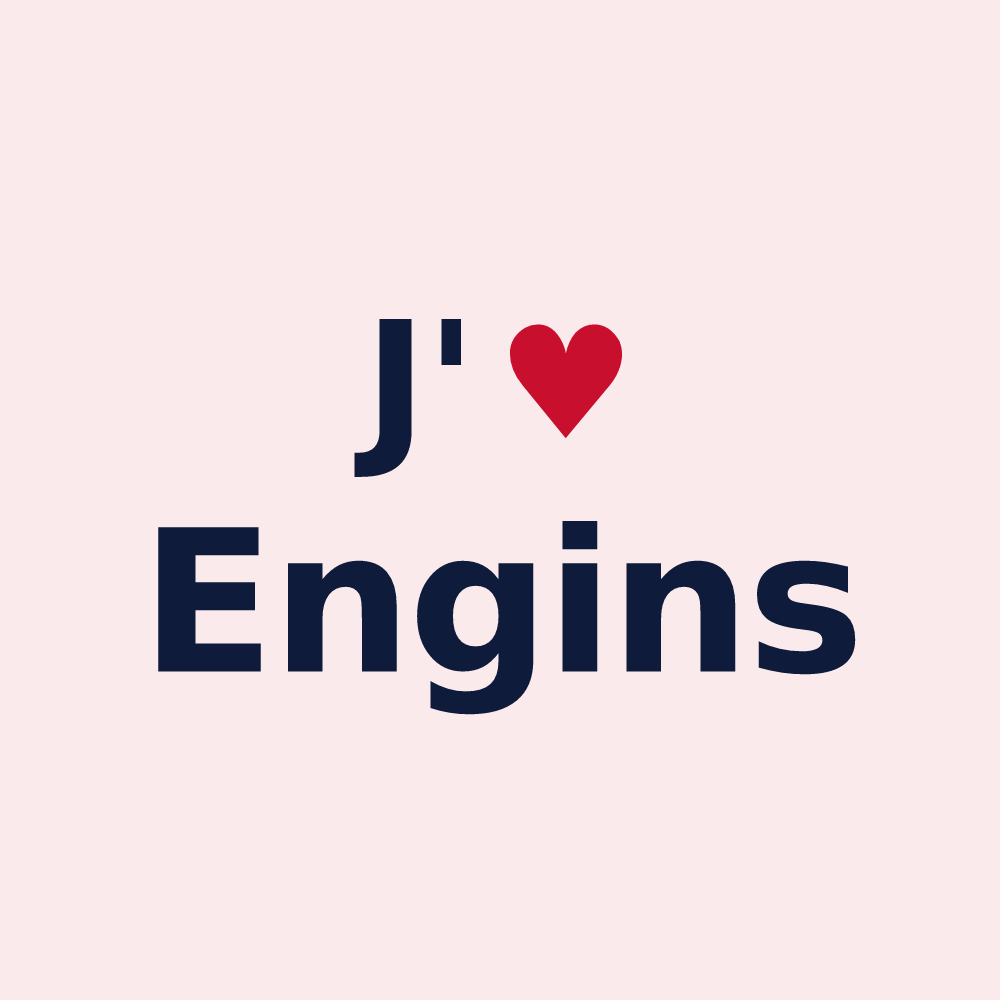 Magnet personnalisé Engins — design J'aime Engins