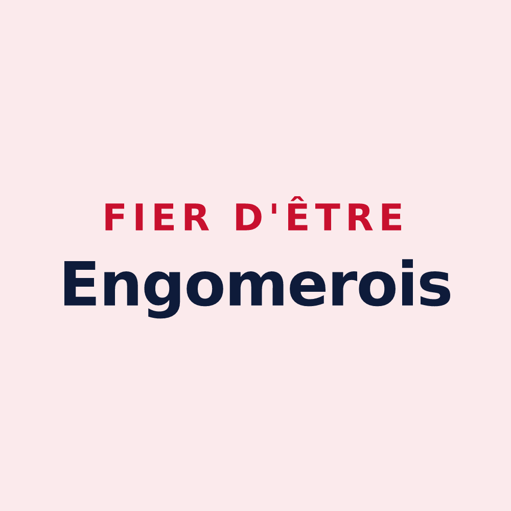 Magnet « Fier d'être Engomerois » — design pour Engomer