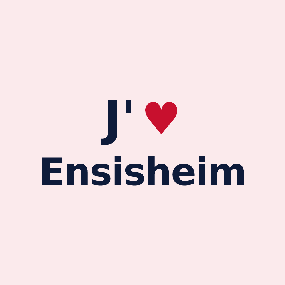 Magnet personnalisé Ensisheim — design J'aime Ensisheim