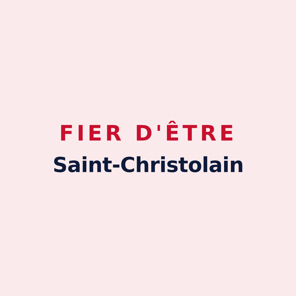 Magnet « Fier d'être Saint-Christolain » — design pour Entre-Vignes