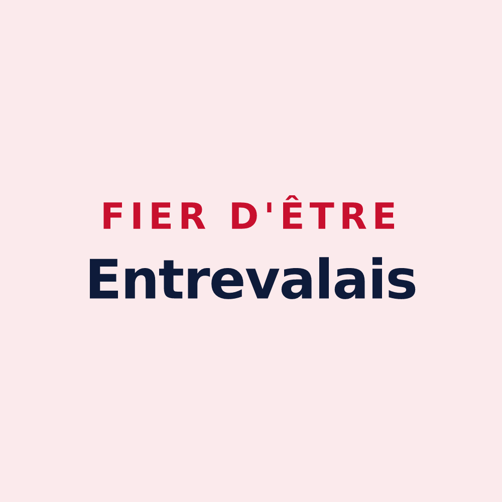 Magnet « Fier d'être Entrevalais » — design pour Entrevaux