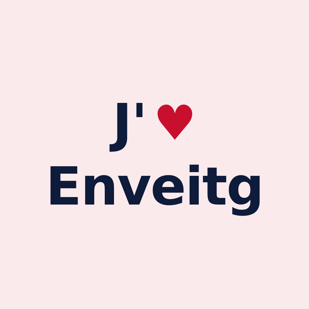 Magnet personnalisé Enveitg — design J'aime Enveitg