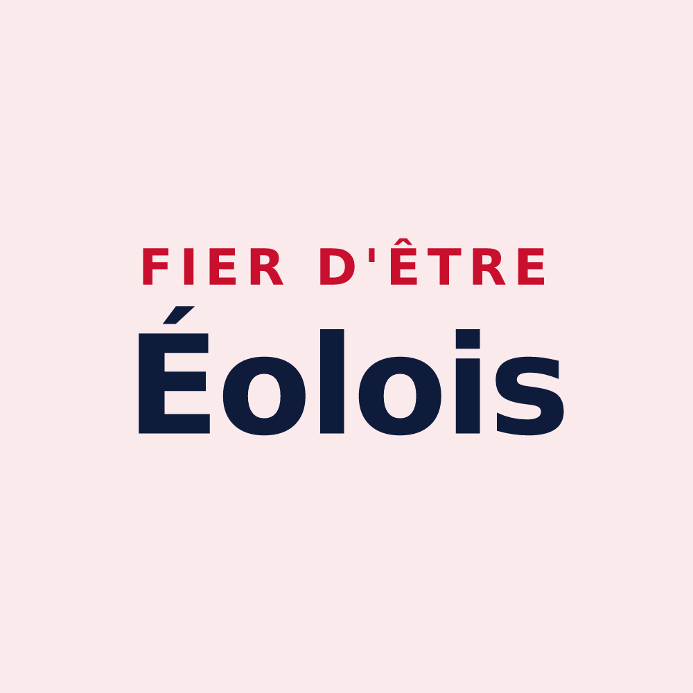 Magnet « Fier d'être Éolois » — design pour Éole-en-Beauce
