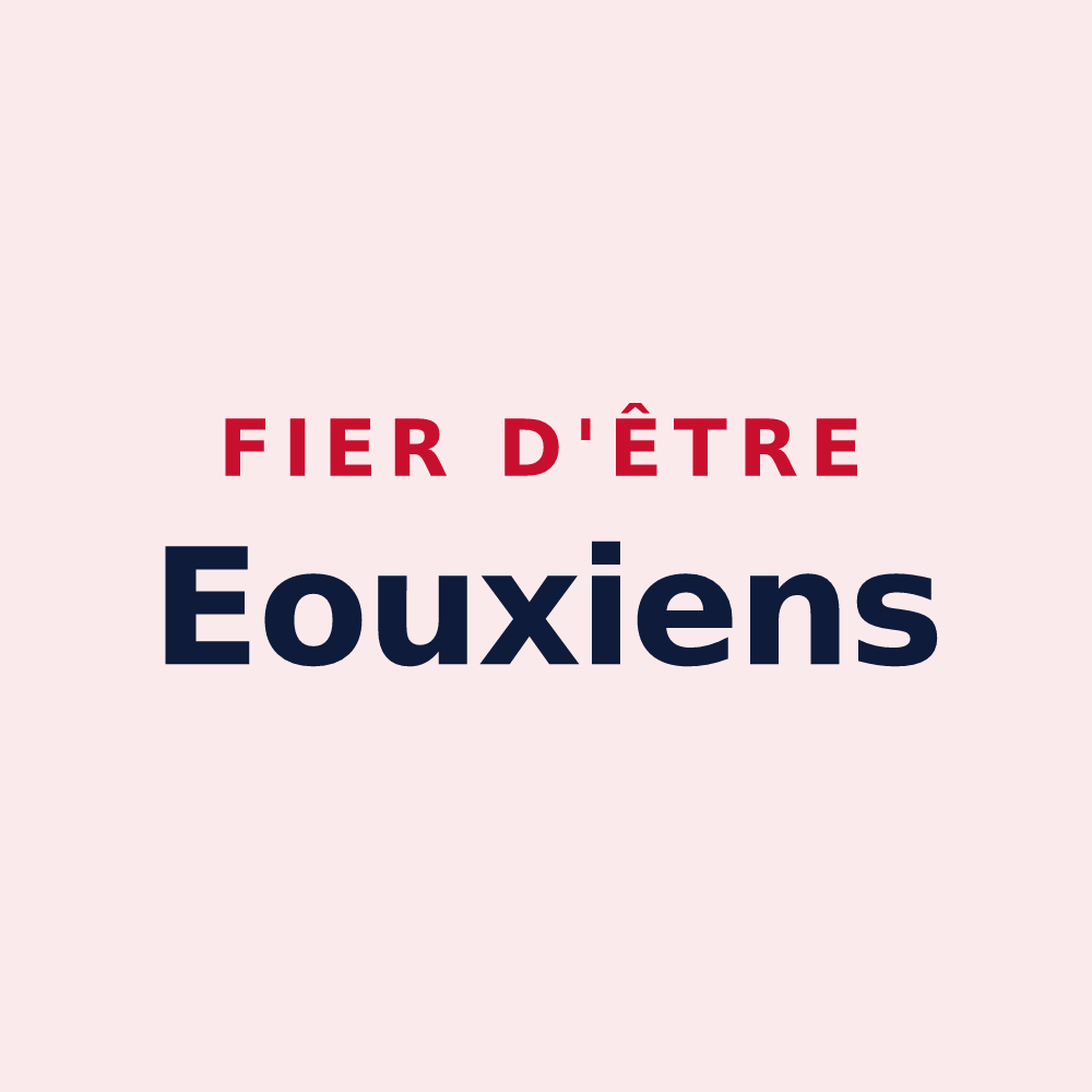 Magnet « Fier d'être Eouxiens » — design pour Eoux