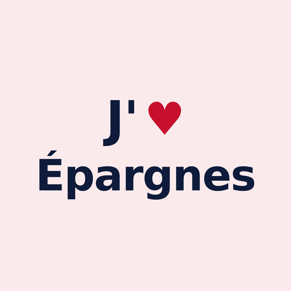 Magnet personnalisé Épargnes — design J'aime Épargnes
