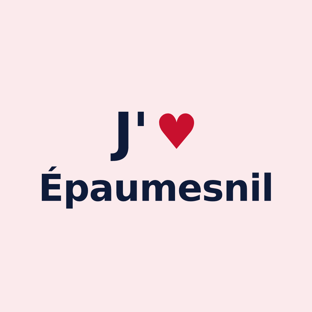 Magnet personnalisé Épaumesnil — design J'aime Épaumesnil