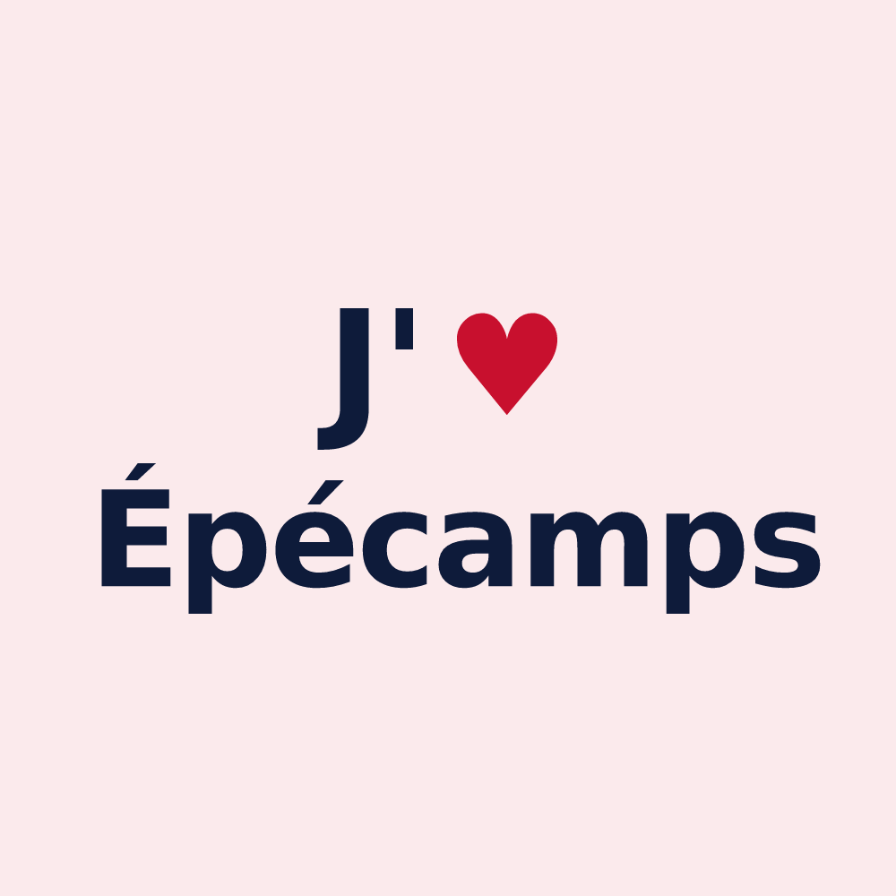 Magnet personnalisé Épécamps — design J'aime Épécamps