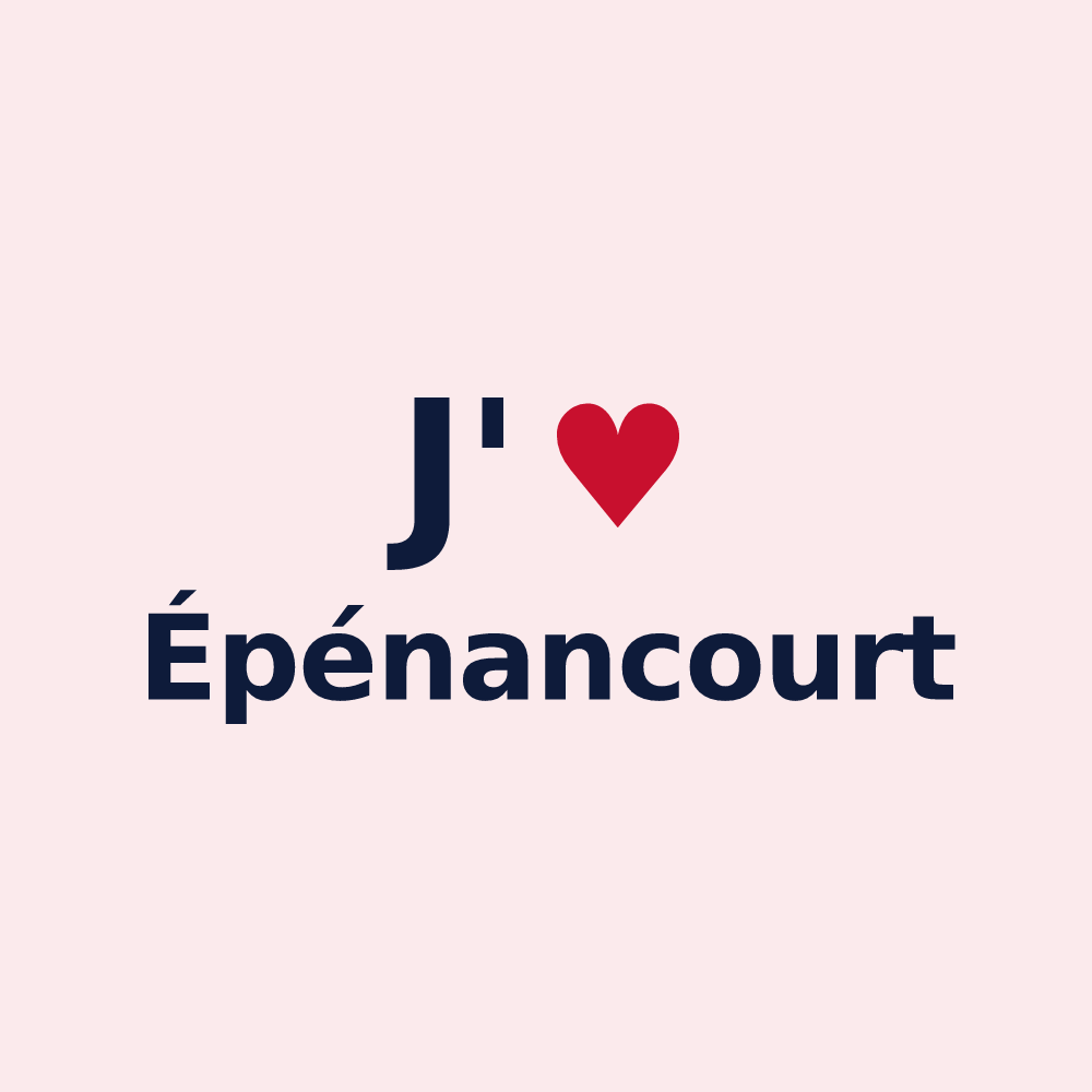 Magnet personnalisé Épénancourt — design J'aime Épénancourt