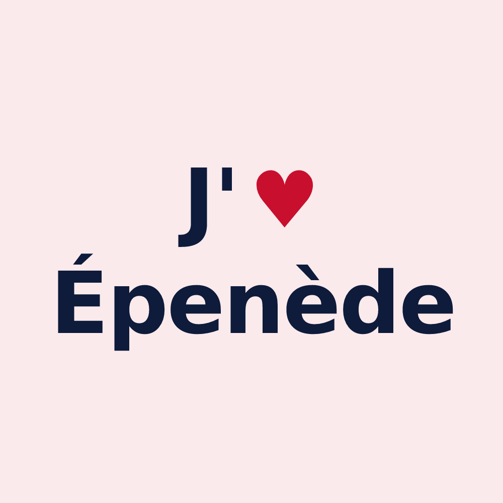 Magnet personnalisé Épenède — design J'aime Épenède