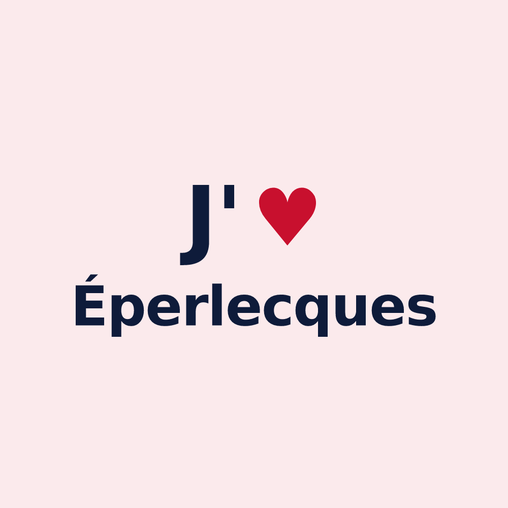 Magnet personnalisé Éperlecques — design J'aime Éperlecques