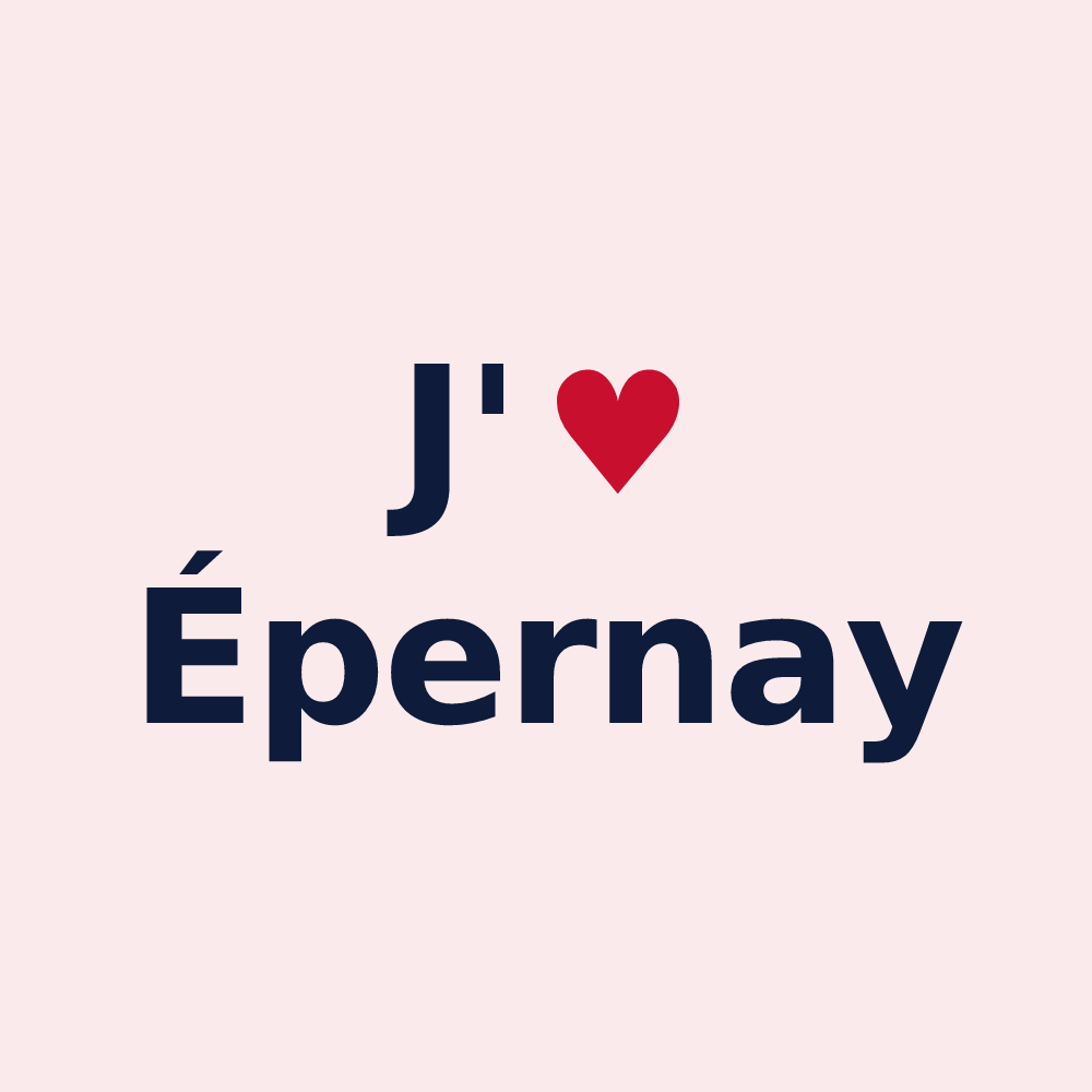 Magnet personnalisé Épernay — design J'aime Épernay