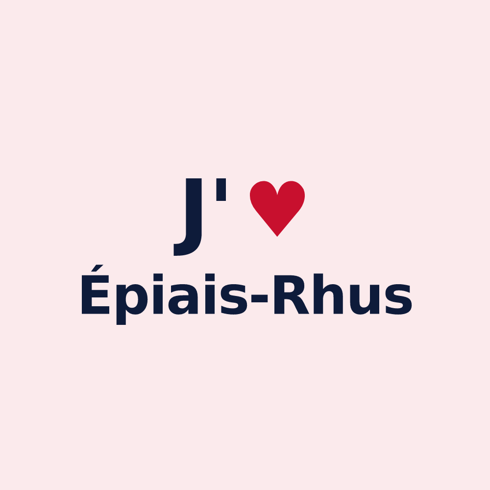 Magnet personnalisé Épiais-Rhus — design J'aime Épiais-Rhus