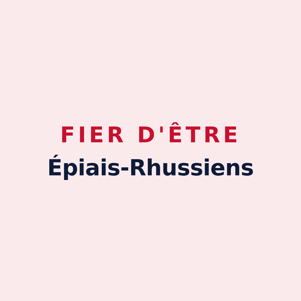 Magnet « Fier d'être Épiais-Rhussiens » — design pour Épiais-Rhus