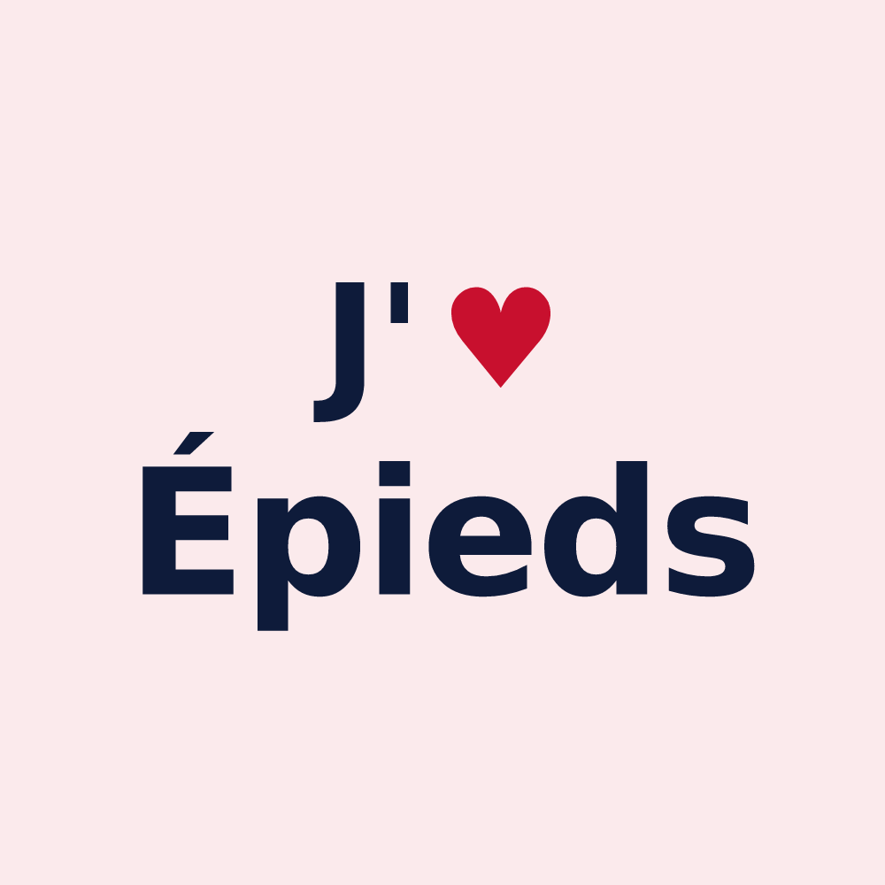 Magnet personnalisé Épieds — design J'aime Épieds
