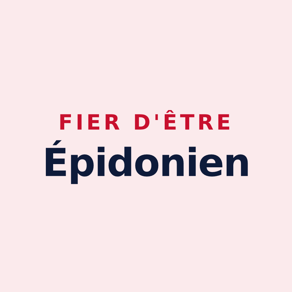 Magnet « Fier d'être Épidonien » — design pour Épieds