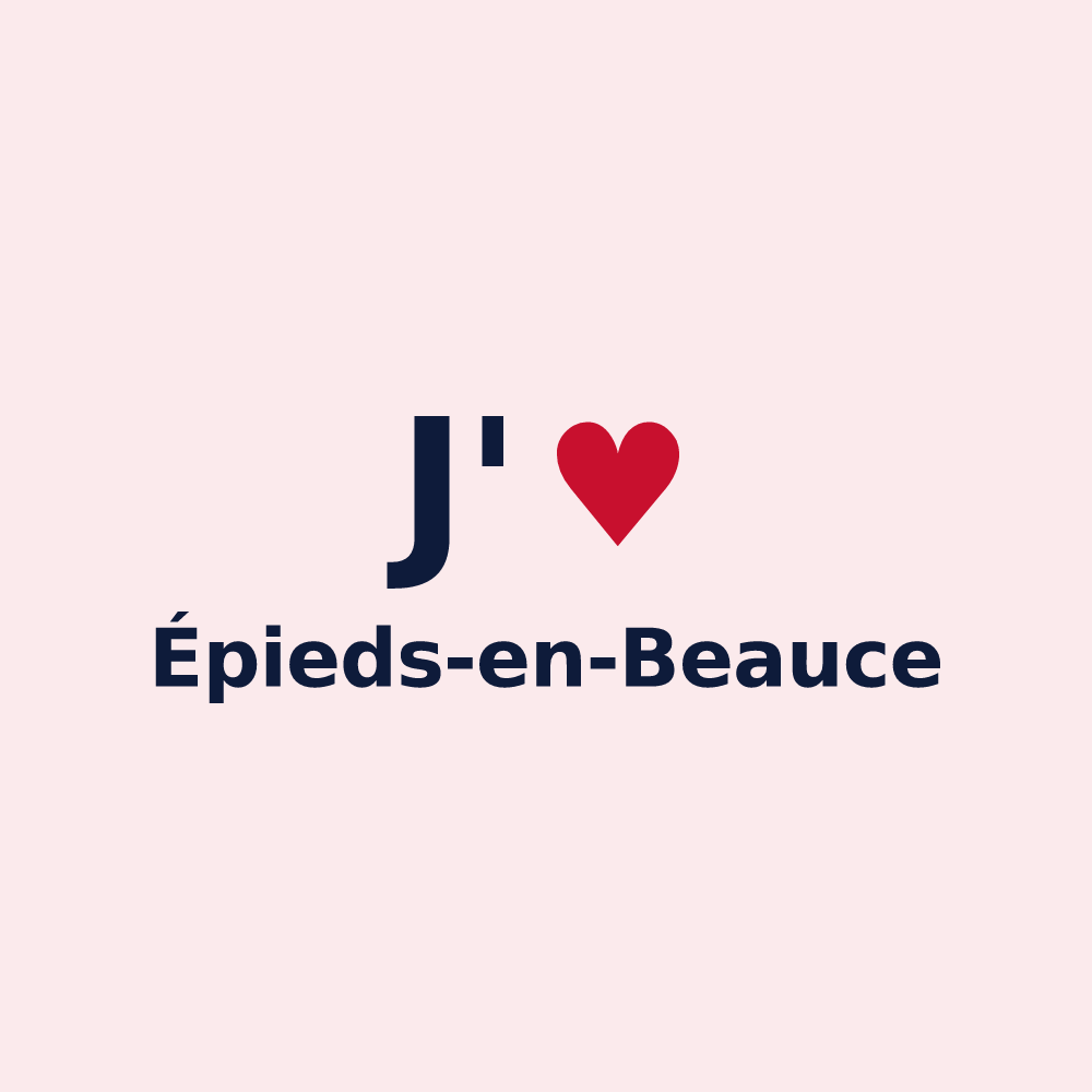 Magnet personnalisé Épieds-en-Beauce — design J'aime Épieds-en-Beauce
