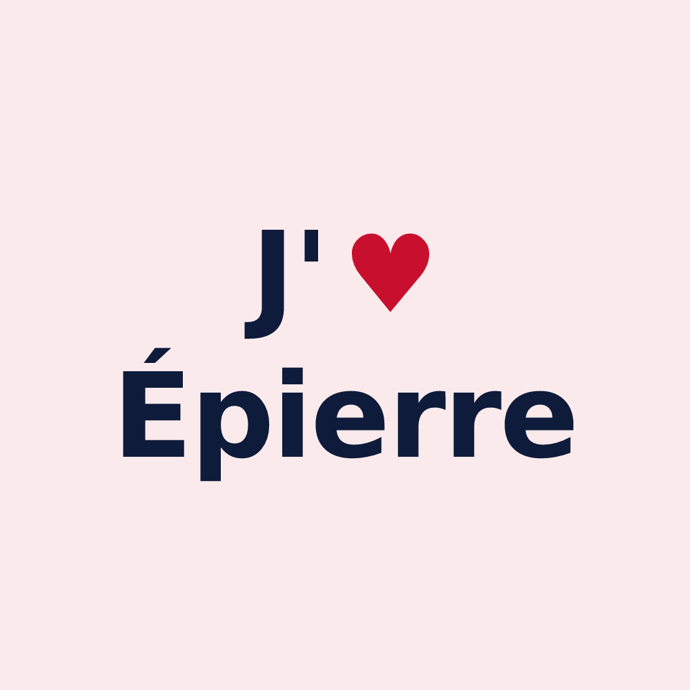 Magnet personnalisé Épierre — design J'aime Épierre