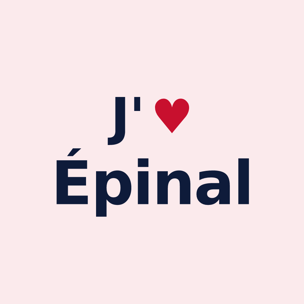 Magnet personnalisé Épinal — design J'aime Épinal