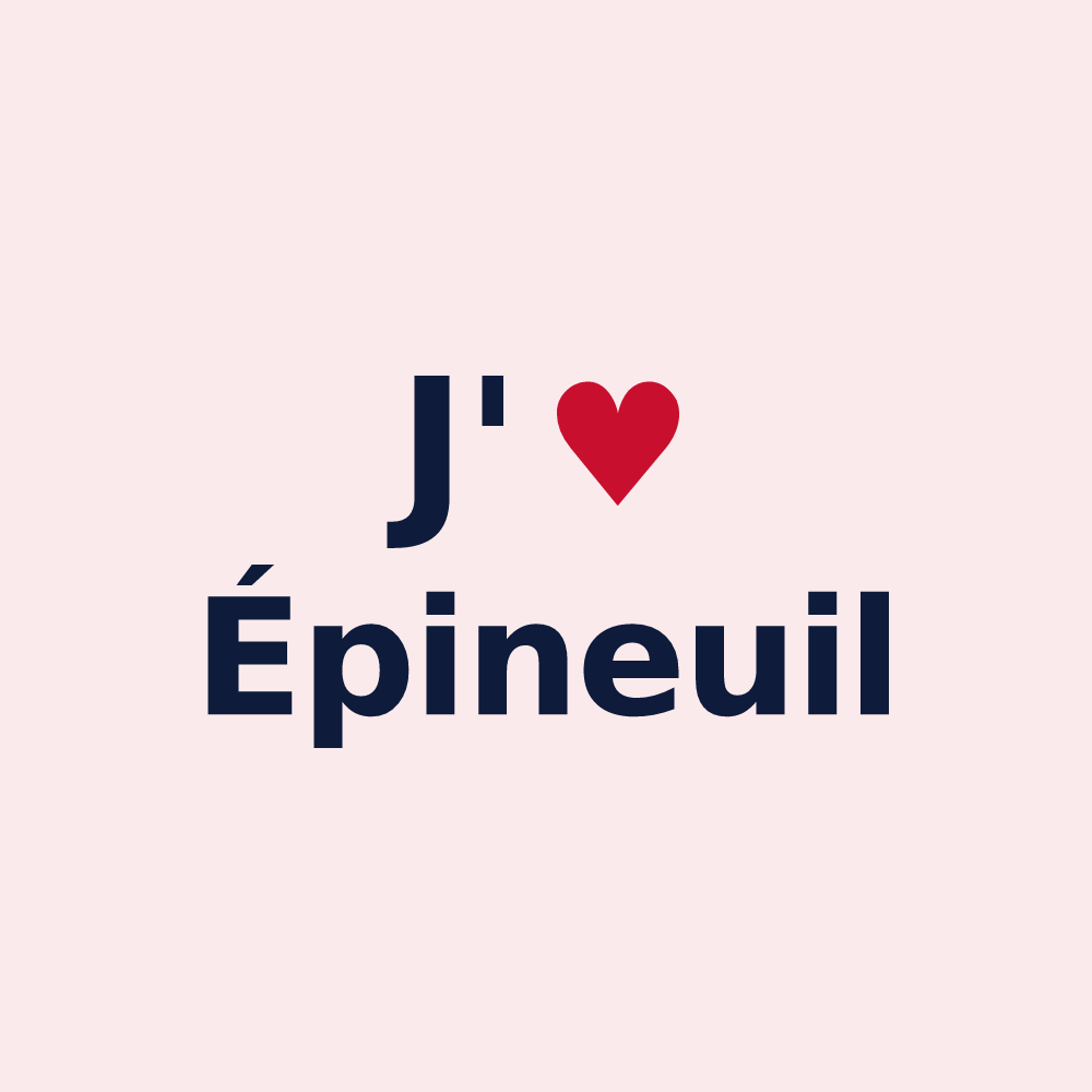 Magnet personnalisé Épineuil — design J'aime Épineuil