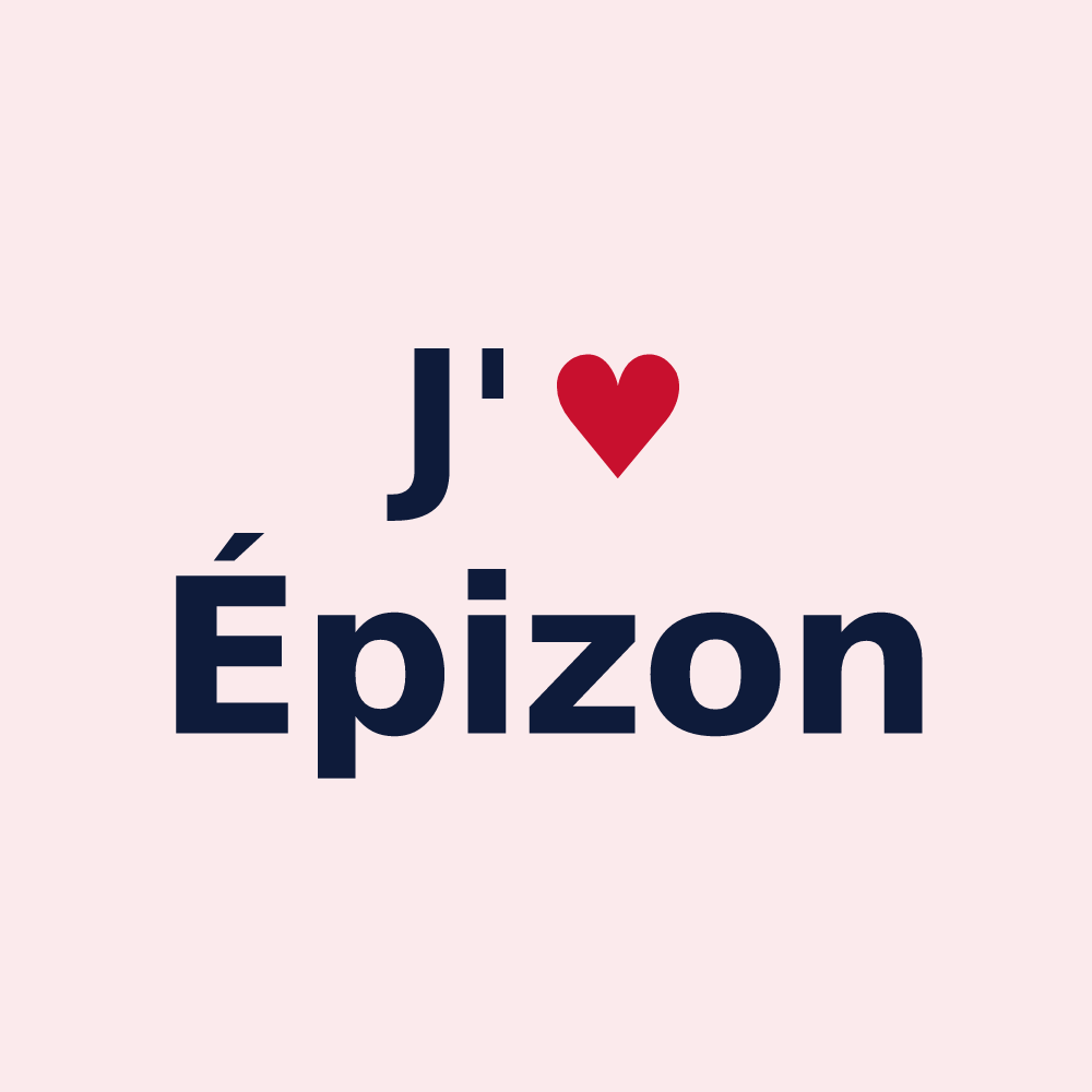 Magnet personnalisé Épizon — design J'aime Épizon