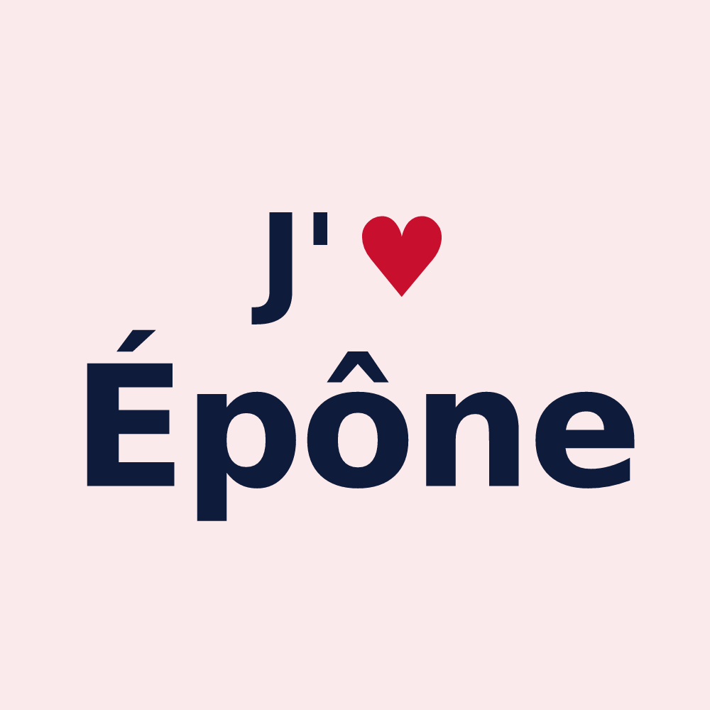 Magnet personnalisé Épône — design J'aime Épône