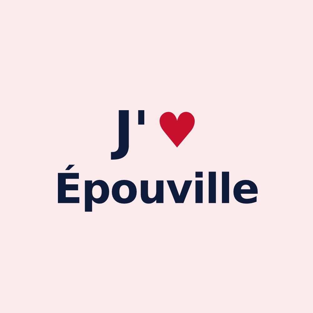 Magnet personnalisé Épouville — design J'aime Épouville