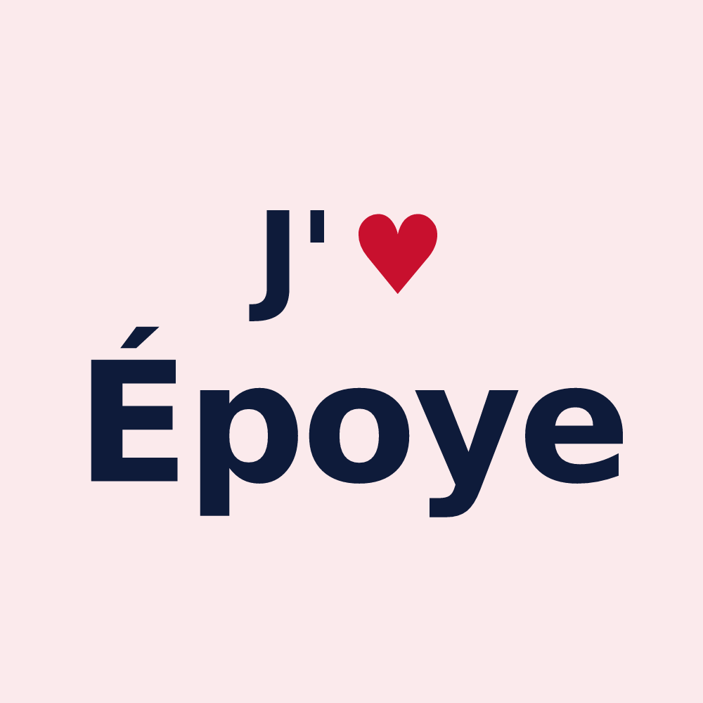 Magnet personnalisé Époye — design J'aime Époye