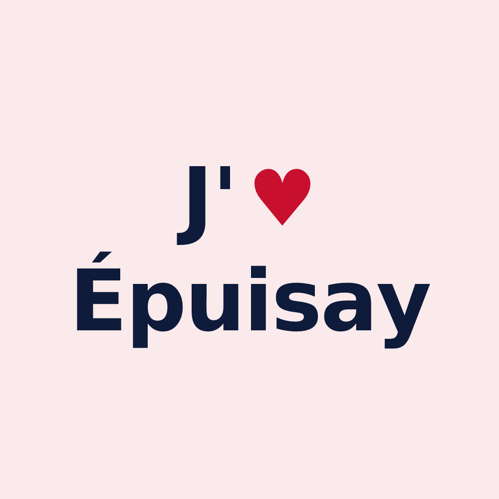 Magnet personnalisé Épuisay — design J'aime Épuisay