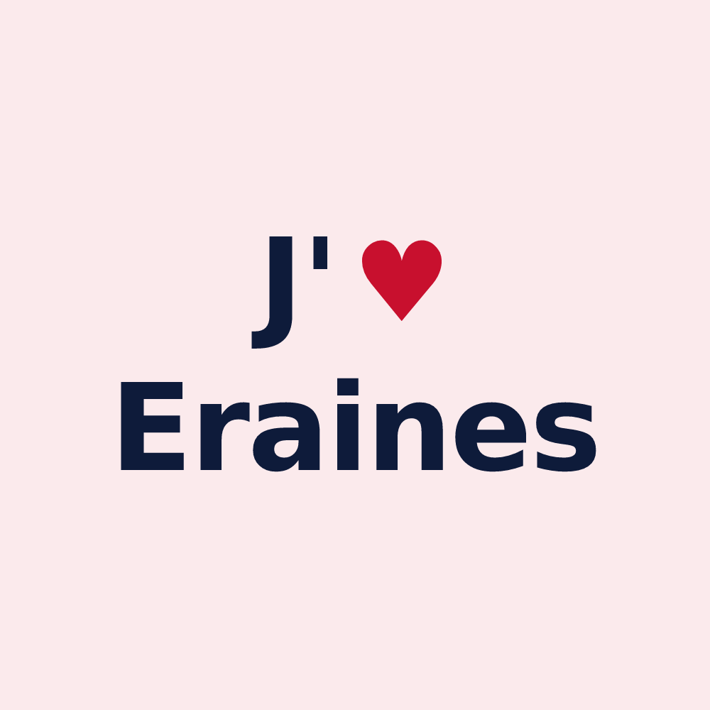 Magnet personnalisé Eraines — design J'aime Eraines