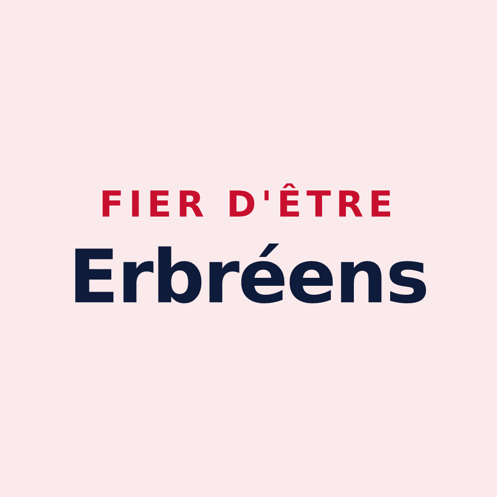 Magnet « Fier d'être Erbréens » — design pour Erbray