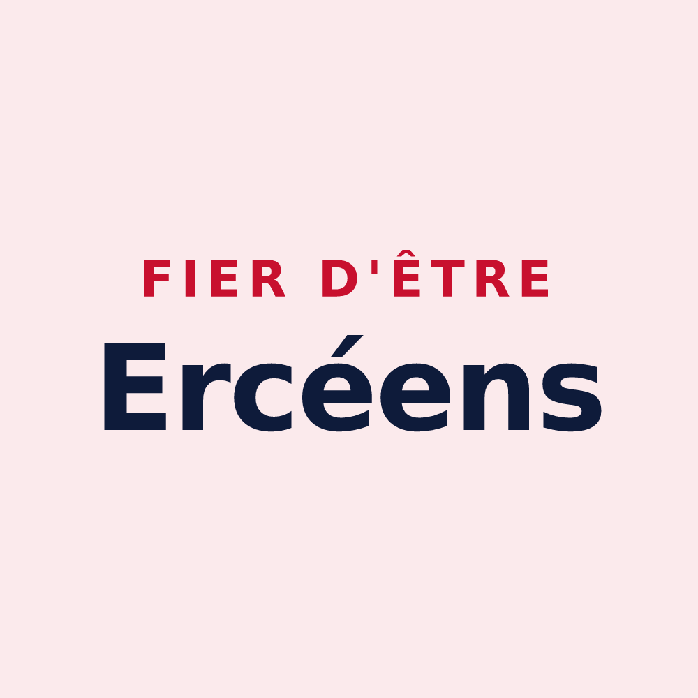 Magnet « Fier d'être Ercéens » — design pour Ercé