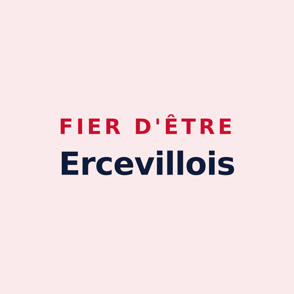 Magnet « Fier d'être Ercevillois » — design pour Erceville