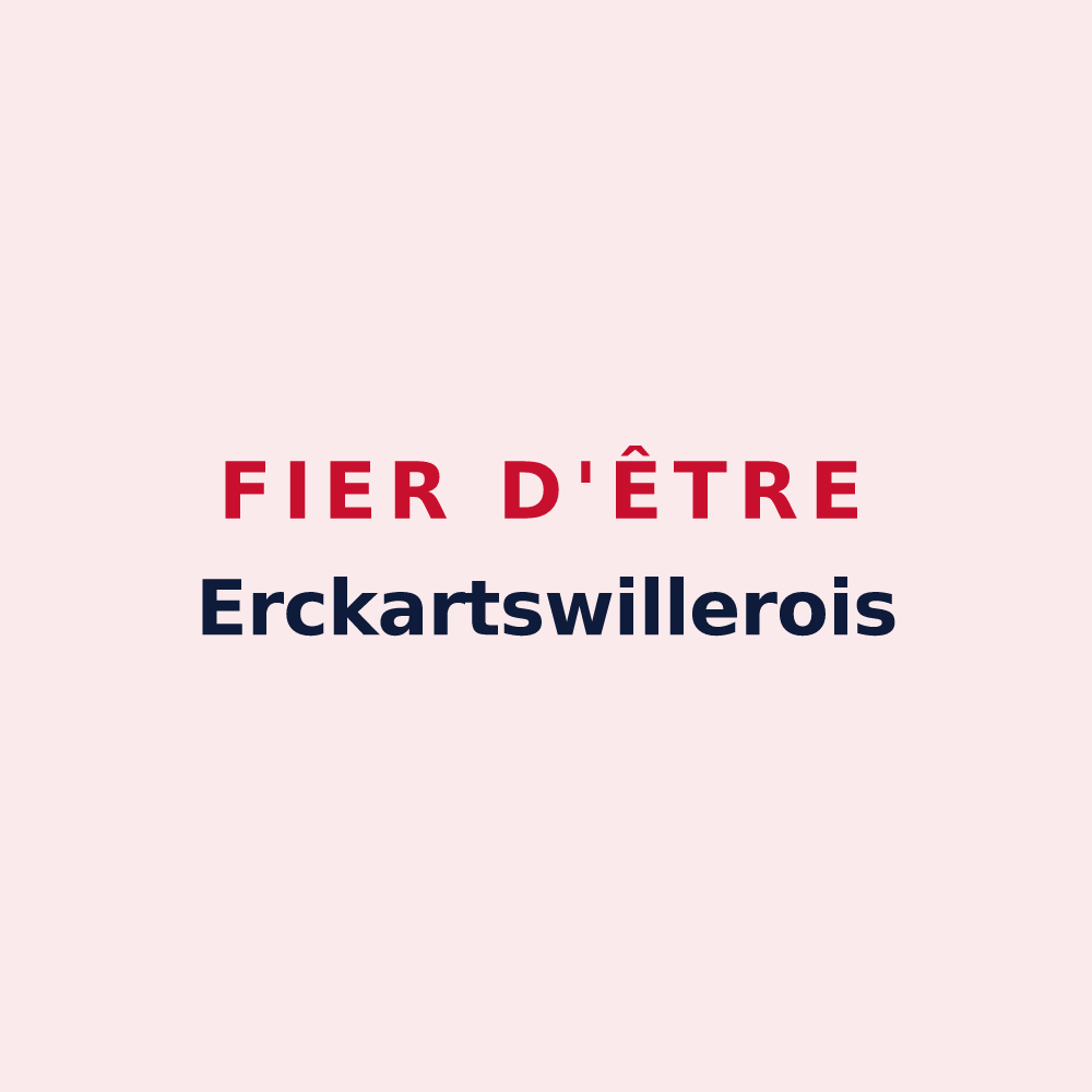 Magnet « Fier d'être Erckartswillerois » — design pour Erckartswiller