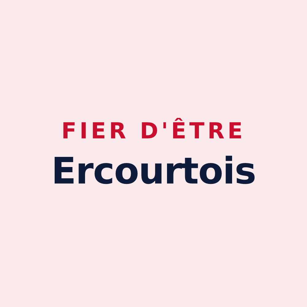 Magnet « Fier d'être Ercourtois » — design pour Ercourt