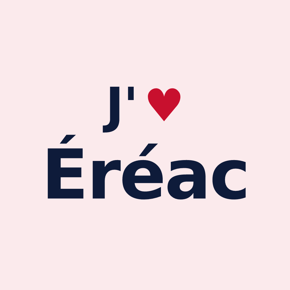 Magnet personnalisé Éréac — design J'aime Éréac