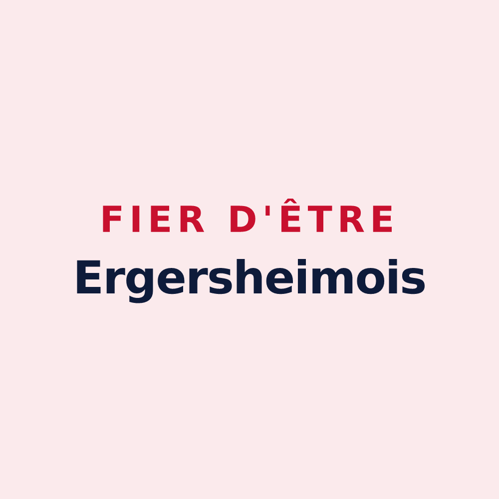 Magnet « Fier d'être Ergersheimois » — design pour Ergersheim