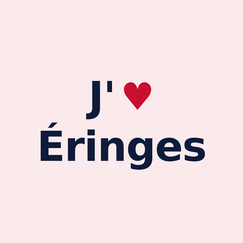 Magnet personnalisé Éringes — design J'aime Éringes
