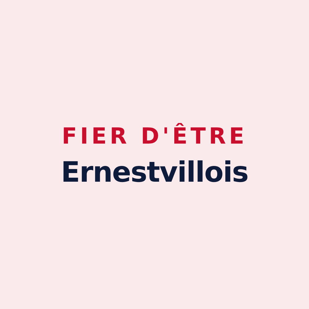 Magnet « Fier d'être Ernestvillois » — design pour Ernestviller