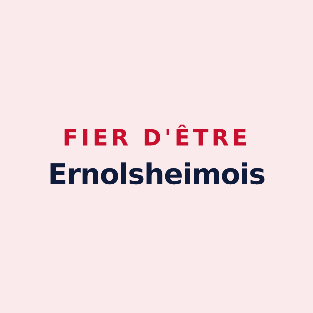 Magnet « Fier d'être Ernolsheimois » — design pour Ernolsheim-Bruche