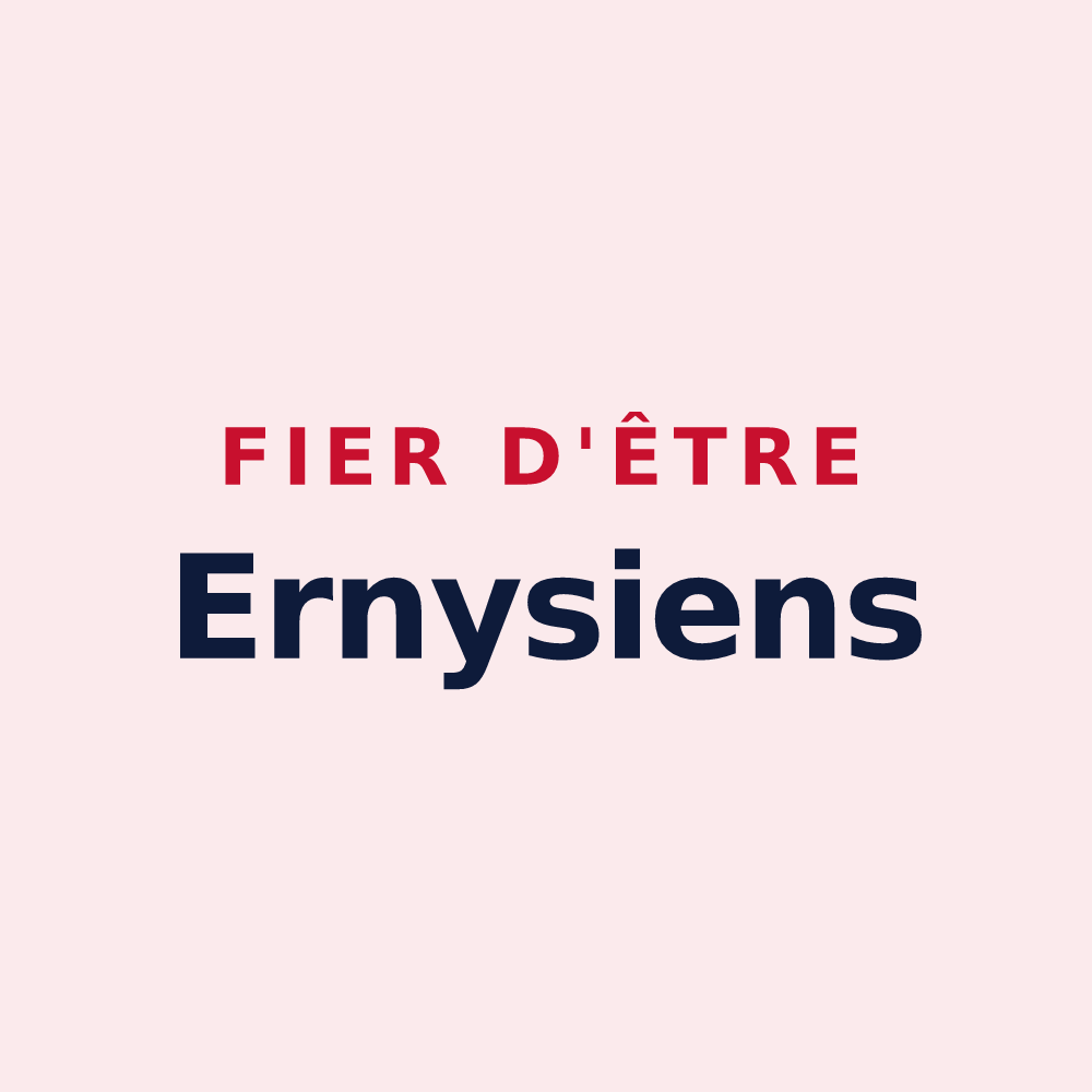 Magnet « Fier d'être Ernysiens » — design pour Erny-Saint-Julien