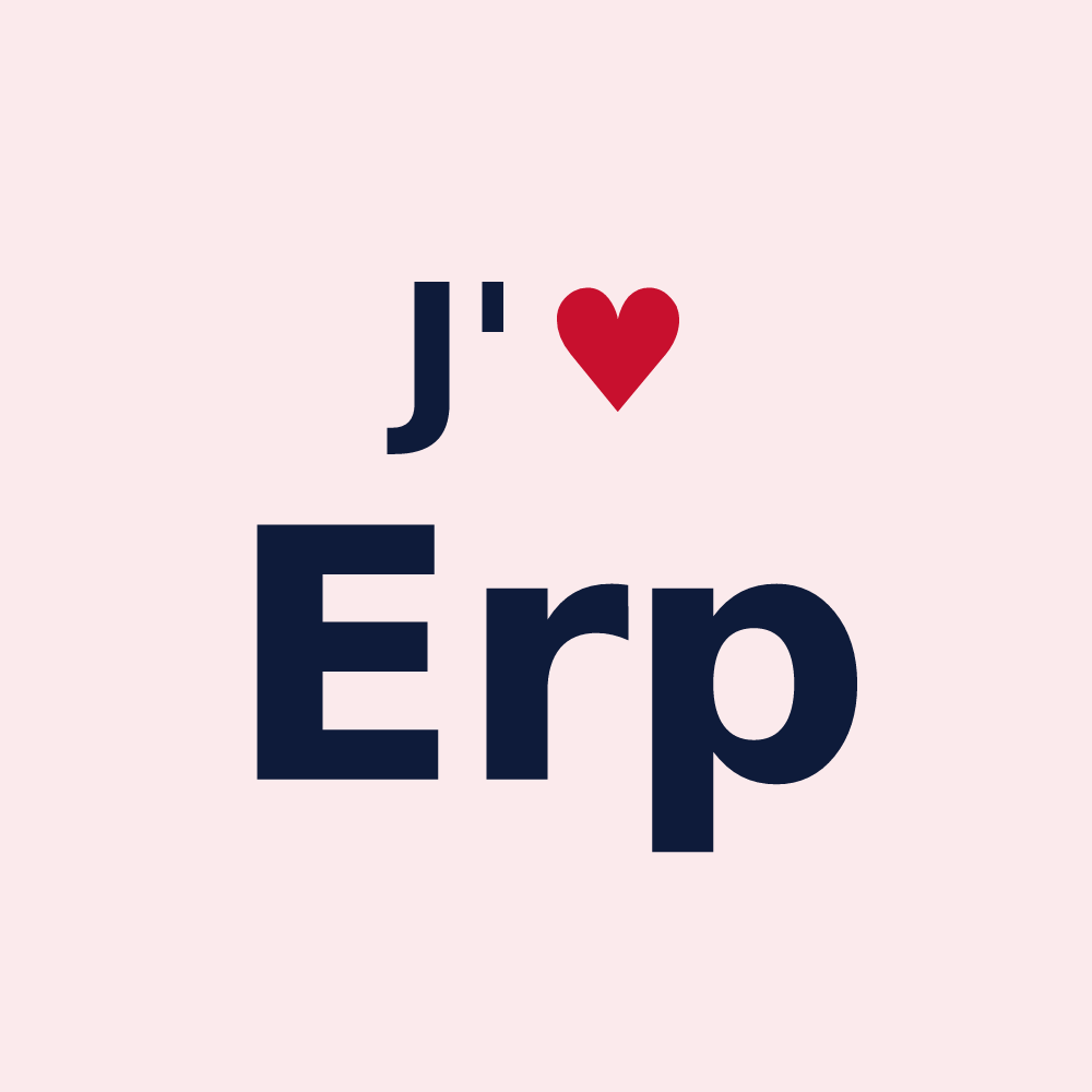 Magnet personnalisé Erp — design J'aime Erp