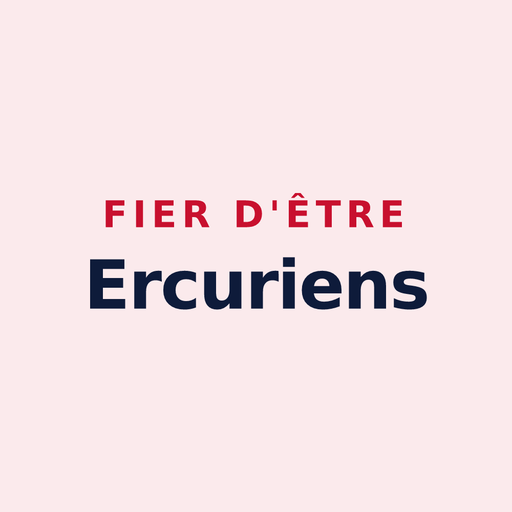 Magnet « Fier d'être Ercuriens » — design pour Erquery