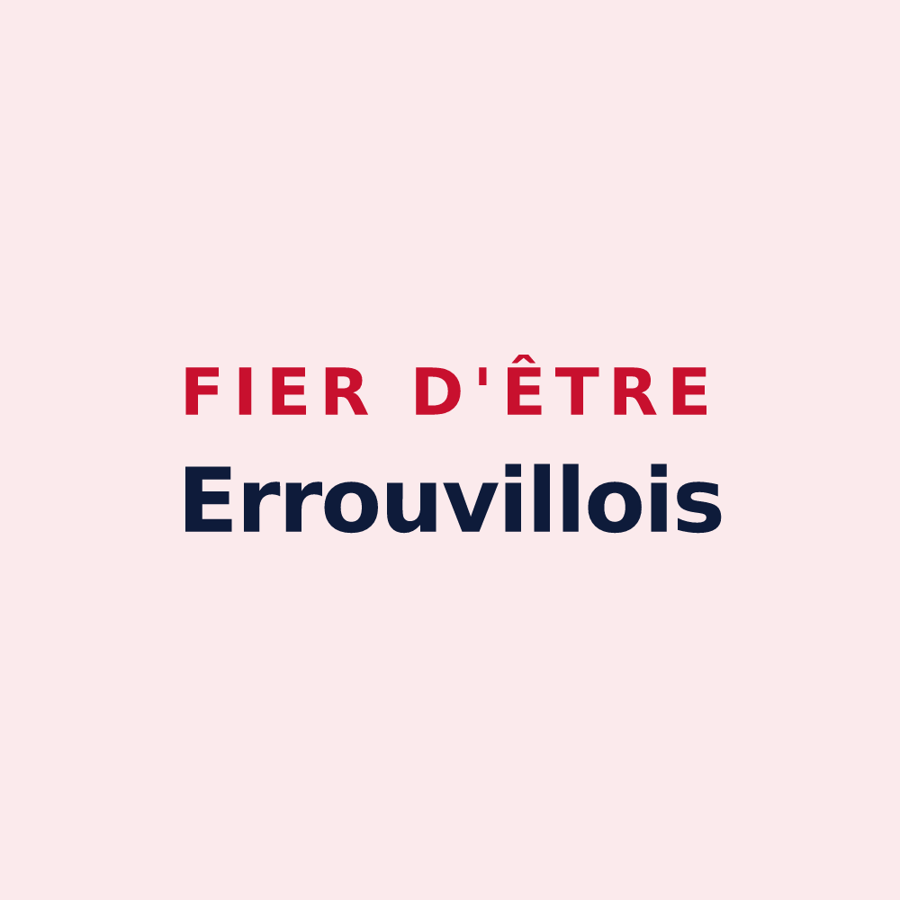 Magnet « Fier d'être Errouvillois » — design pour Errouville